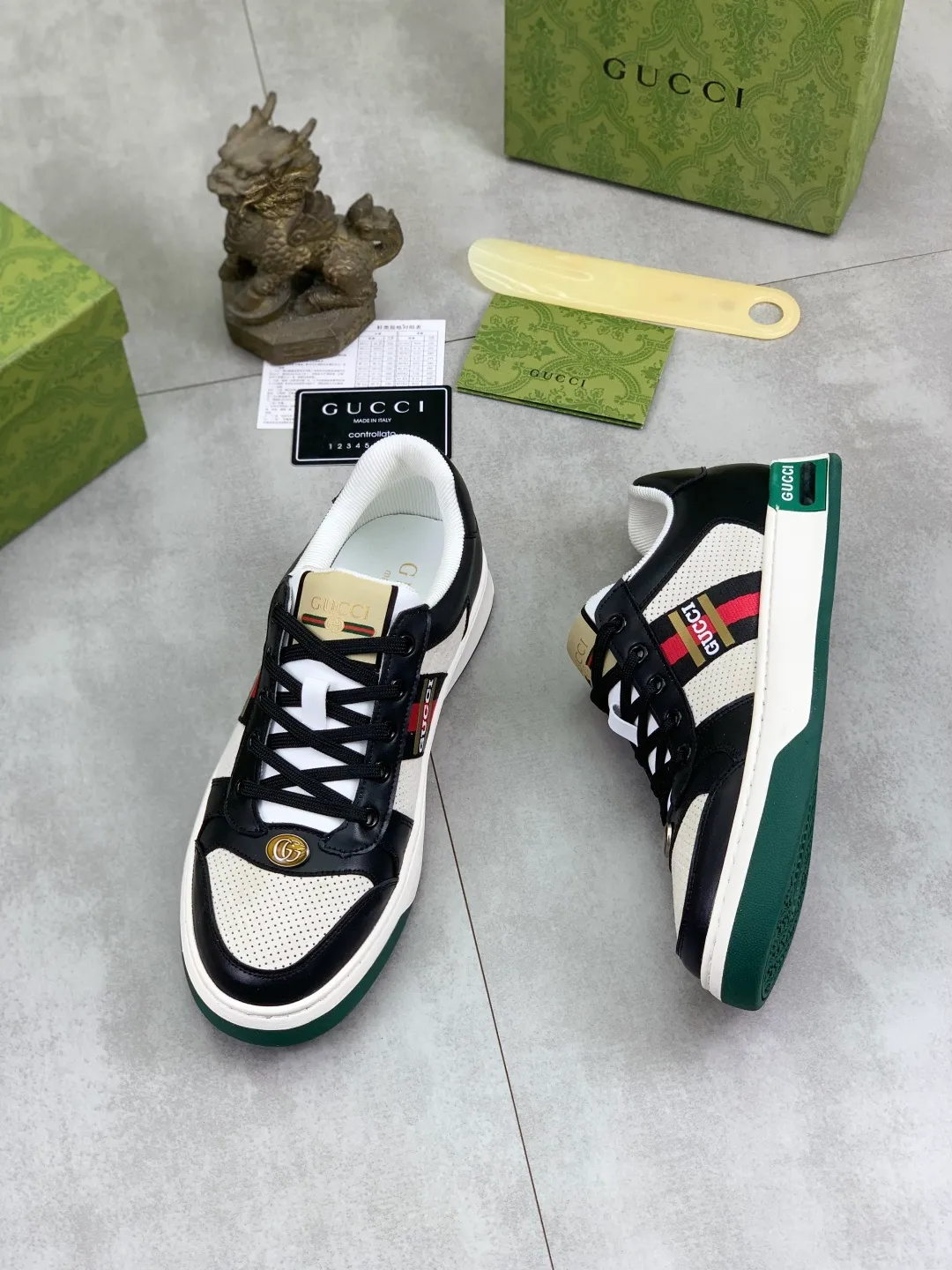 Men's shoes 💰P420💰 [New model] (GUCCI) official website's latest 🎁🎁casual and fashionable men's shoes 👟, hot style 💥 style is simple and elegant, exclusive for trendy men. Unique official website's latest brand double G elements 👑Original Gucci decoration, fashionable and generous, the fabric is original frosted calfskin ✅Fully imported first-layer pigskin lining, the official website specifies wear-resistant, lightweight original rubber casual outsole, the classic model is taken in kind at the counter🎬38-44 (45 46 customized) 3️⃣ colors available